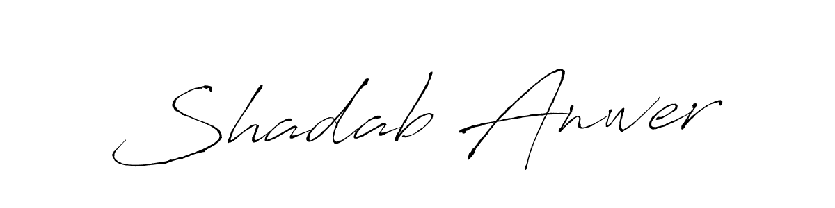 if you are searching for the best signature style for your name Shadab Anwer. so please give up your signature search. here we have designed multiple signature styles  using Antro_Vectra. Shadab Anwer signature style 6 images and pictures png