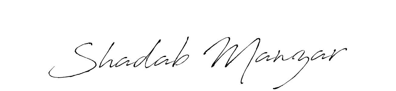 Also You can easily find your signature by using the search form. We will create Shadab Manzar name handwritten signature images for you free of cost using Antro_Vectra sign style. Shadab Manzar signature style 6 images and pictures png