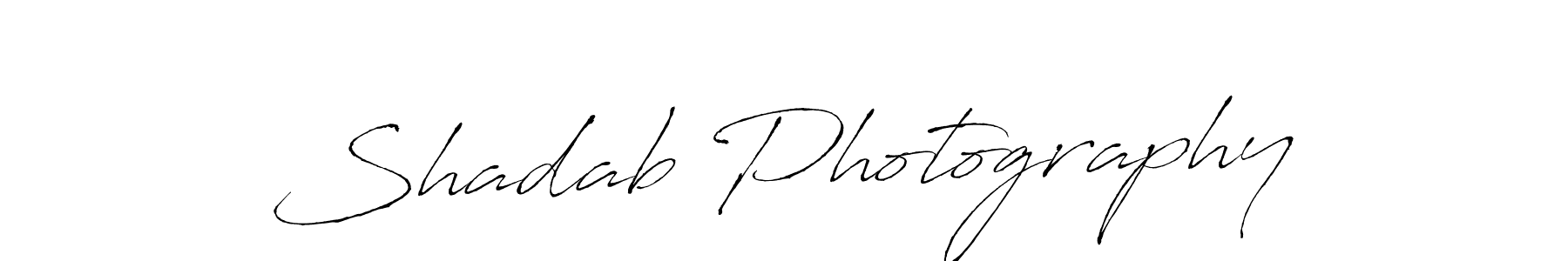 Design your own signature with our free online signature maker. With this signature software, you can create a handwritten (Antro_Vectra) signature for name Shadab Photography. Shadab Photography signature style 6 images and pictures png