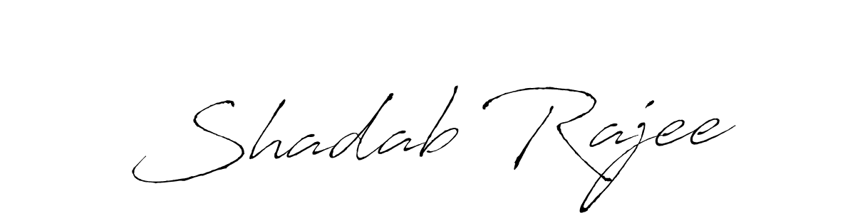 Make a short Shadab Rajee signature style. Manage your documents anywhere anytime using Antro_Vectra. Create and add eSignatures, submit forms, share and send files easily. Shadab Rajee signature style 6 images and pictures png