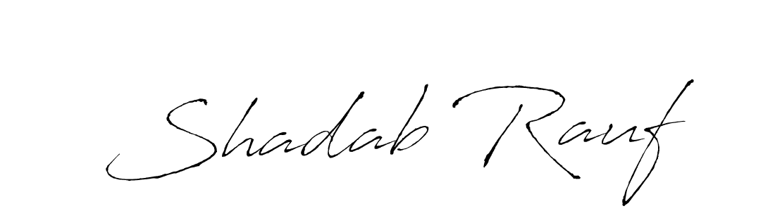 You should practise on your own different ways (Antro_Vectra) to write your name (Shadab Rauf) in signature. don't let someone else do it for you. Shadab Rauf signature style 6 images and pictures png