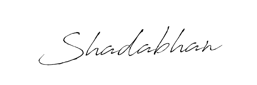 Design your own signature with our free online signature maker. With this signature software, you can create a handwritten (Antro_Vectra) signature for name Shadabhan. Shadabhan signature style 6 images and pictures png