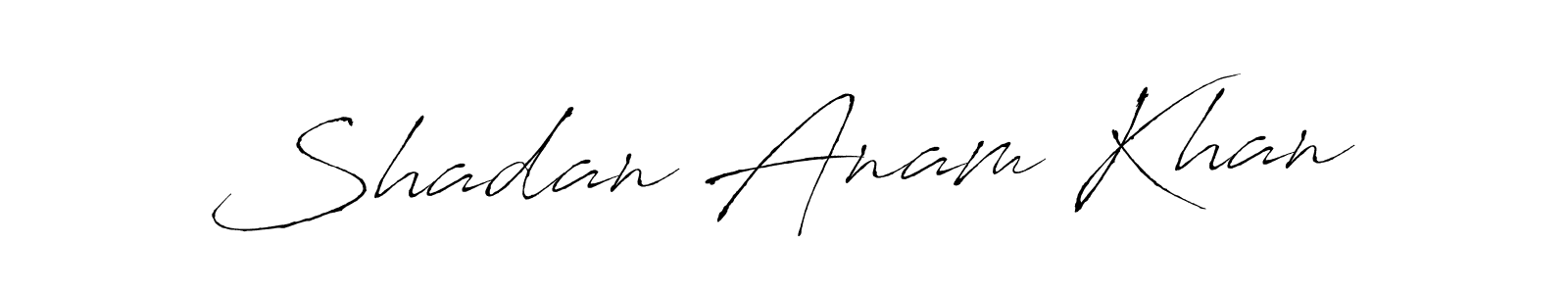 Make a beautiful signature design for name Shadan Anam Khan. Use this online signature maker to create a handwritten signature for free. Shadan Anam Khan signature style 6 images and pictures png