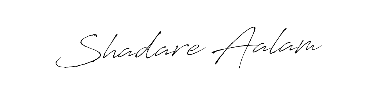 Make a beautiful signature design for name Shadare Aalam. With this signature (Antro_Vectra) style, you can create a handwritten signature for free. Shadare Aalam signature style 6 images and pictures png