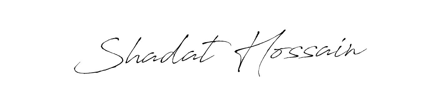 Shadat Hossain stylish signature style. Best Handwritten Sign (Antro_Vectra) for my name. Handwritten Signature Collection Ideas for my name Shadat Hossain. Shadat Hossain signature style 6 images and pictures png