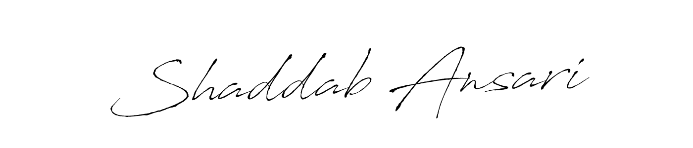Shaddab Ansari stylish signature style. Best Handwritten Sign (Antro_Vectra) for my name. Handwritten Signature Collection Ideas for my name Shaddab Ansari. Shaddab Ansari signature style 6 images and pictures png