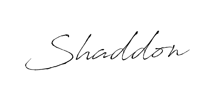 Make a beautiful signature design for name Shaddon. With this signature (Antro_Vectra) style, you can create a handwritten signature for free. Shaddon signature style 6 images and pictures png