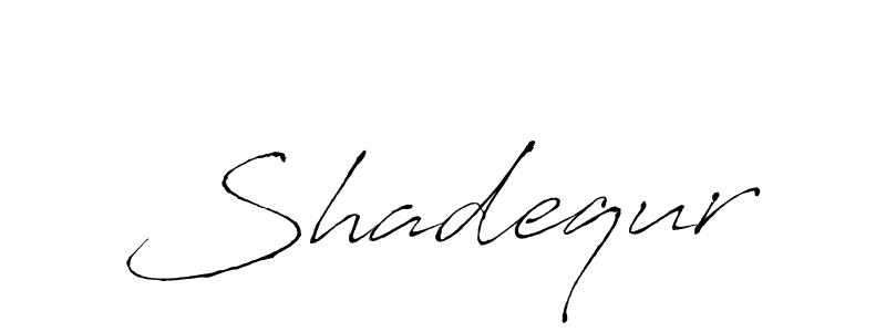 The best way (Antro_Vectra) to make a short signature is to pick only two or three words in your name. The name Shadequr include a total of six letters. For converting this name. Shadequr signature style 6 images and pictures png