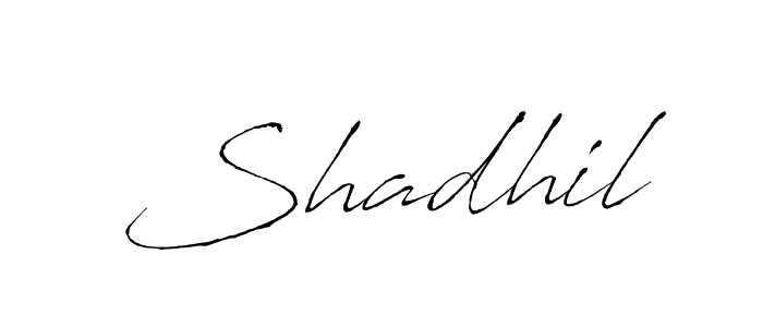 Shadhil stylish signature style. Best Handwritten Sign (Antro_Vectra) for my name. Handwritten Signature Collection Ideas for my name Shadhil. Shadhil signature style 6 images and pictures png