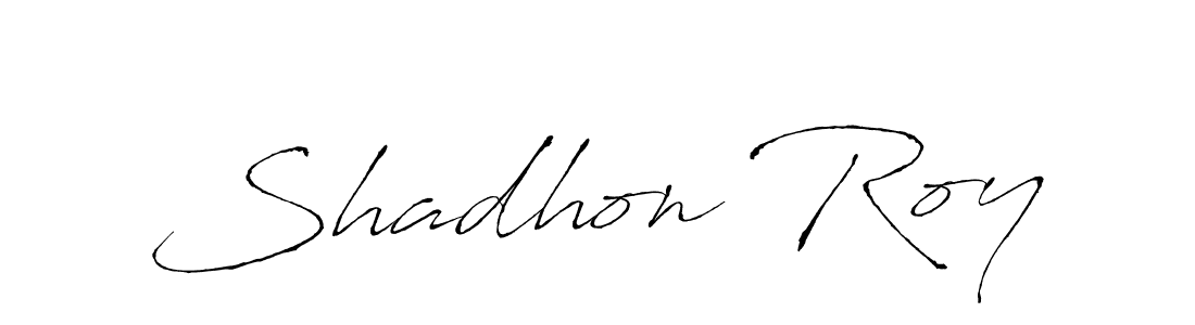 Also You can easily find your signature by using the search form. We will create Shadhon Roy name handwritten signature images for you free of cost using Antro_Vectra sign style. Shadhon Roy signature style 6 images and pictures png