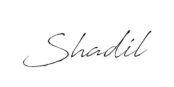 Design your own signature with our free online signature maker. With this signature software, you can create a handwritten (Antro_Vectra) signature for name Shadil. Shadil signature style 6 images and pictures png