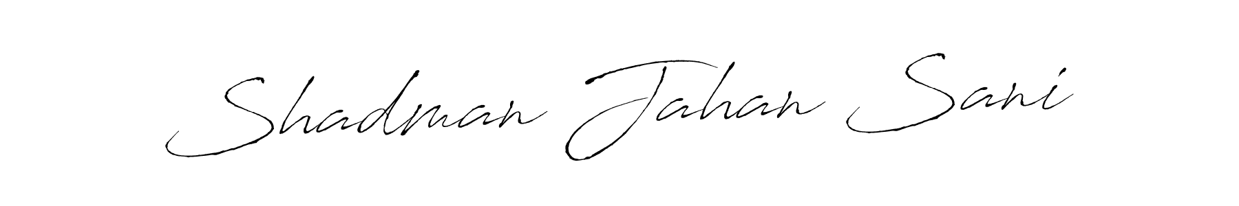 You can use this online signature creator to create a handwritten signature for the name Shadman Jahan Sani. This is the best online autograph maker. Shadman Jahan Sani signature style 6 images and pictures png