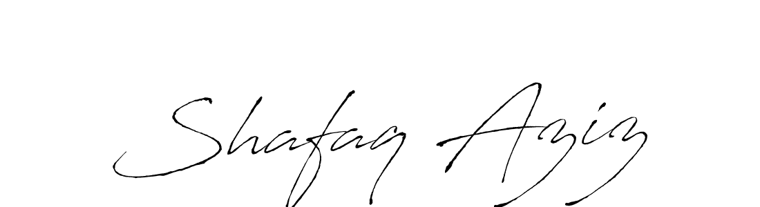Make a beautiful signature design for name Shafaq Aziz. With this signature (Antro_Vectra) style, you can create a handwritten signature for free. Shafaq Aziz signature style 6 images and pictures png