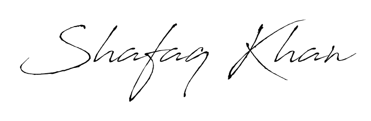 Practice writing Shafaq Khan with the flow of Antro_Vectra lettering. A fantastic source of inspiration for developing your personal signature style. Shafaq Khan signature style 6 images and pictures png