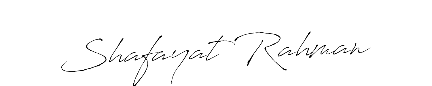 Create a beautiful signature design for name Shafayat Rahman. With this signature (Antro_Vectra) fonts, you can make a handwritten signature for free. Shafayat Rahman signature style 6 images and pictures png