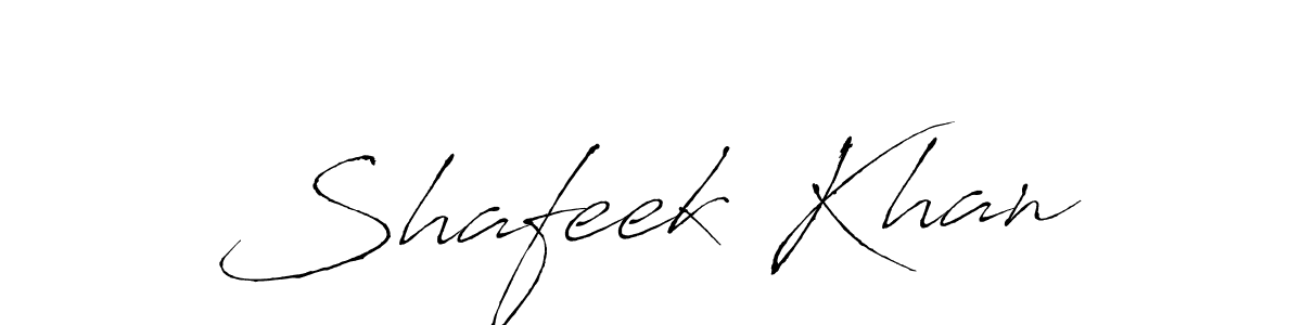 Make a beautiful signature design for name Shafeek Khan. With this signature (Antro_Vectra) style, you can create a handwritten signature for free. Shafeek Khan signature style 6 images and pictures png