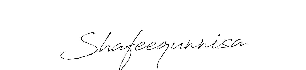 The best way (Antro_Vectra) to make a short signature is to pick only two or three words in your name. The name Shafeequnnisa include a total of six letters. For converting this name. Shafeequnnisa signature style 6 images and pictures png
