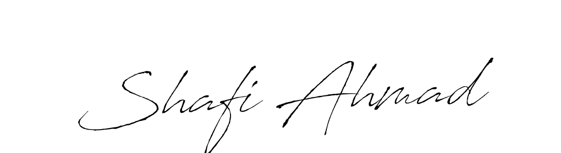 How to make Shafi Ahmad name signature. Use Antro_Vectra style for creating short signs online. This is the latest handwritten sign. Shafi Ahmad signature style 6 images and pictures png
