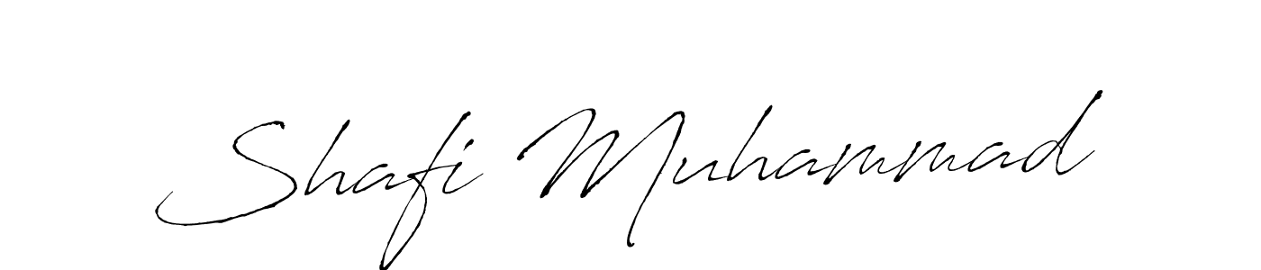 Make a beautiful signature design for name Shafi Muhammad. With this signature (Antro_Vectra) style, you can create a handwritten signature for free. Shafi Muhammad signature style 6 images and pictures png