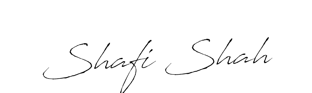 Make a beautiful signature design for name Shafi Shah. With this signature (Antro_Vectra) style, you can create a handwritten signature for free. Shafi Shah signature style 6 images and pictures png