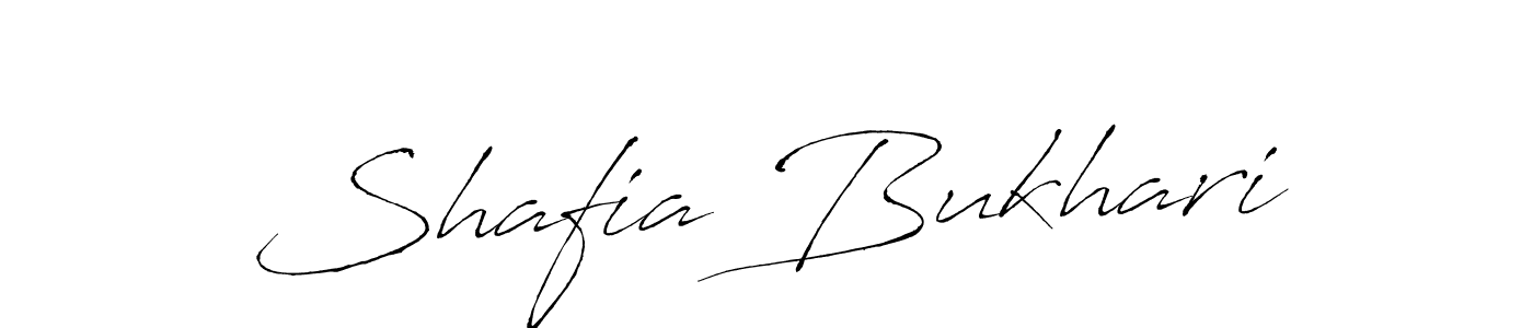 Design your own signature with our free online signature maker. With this signature software, you can create a handwritten (Antro_Vectra) signature for name Shafia Bukhari. Shafia Bukhari signature style 6 images and pictures png