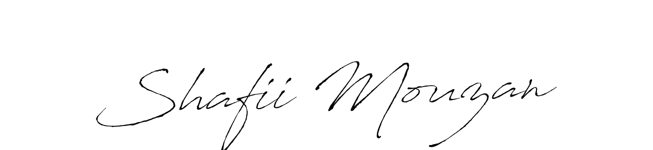 Make a beautiful signature design for name Shafii Mouzan. With this signature (Antro_Vectra) style, you can create a handwritten signature for free. Shafii Mouzan signature style 6 images and pictures png