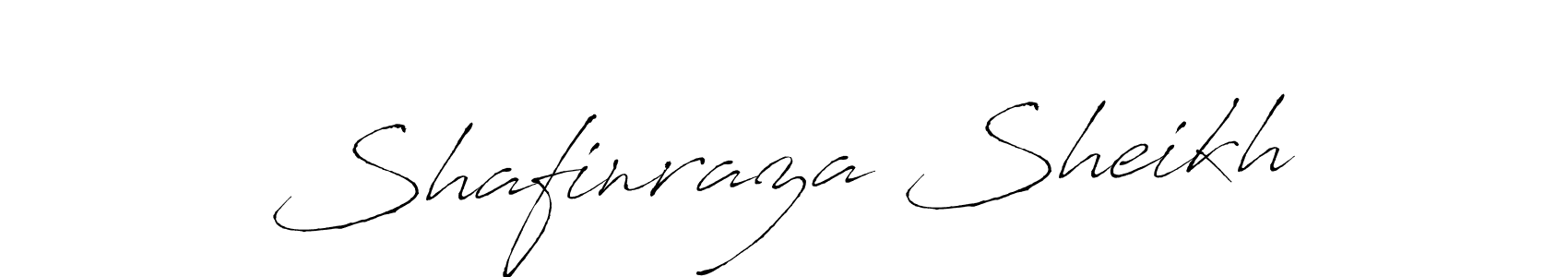 Create a beautiful signature design for name Shafinraza Sheikh. With this signature (Antro_Vectra) fonts, you can make a handwritten signature for free. Shafinraza Sheikh signature style 6 images and pictures png