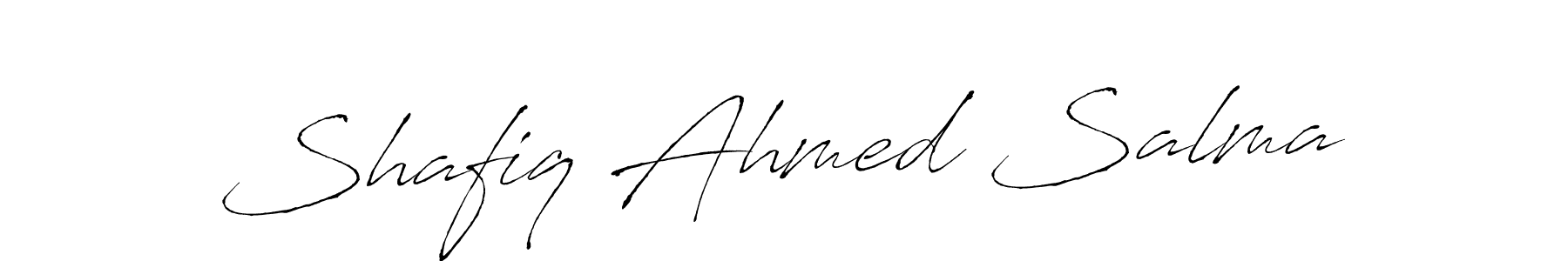 Similarly Antro_Vectra is the best handwritten signature design. Signature creator online .You can use it as an online autograph creator for name Shafiq Ahmed Salma. Shafiq Ahmed Salma signature style 6 images and pictures png