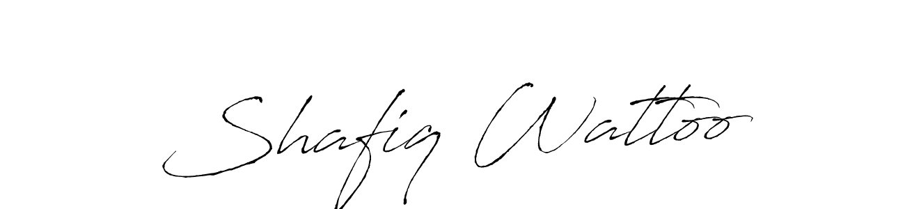 Also we have Shafiq Wattoo name is the best signature style. Create professional handwritten signature collection using Antro_Vectra autograph style. Shafiq Wattoo signature style 6 images and pictures png