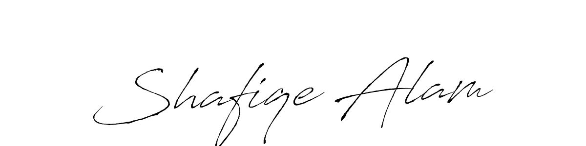 How to make Shafiqe Alam name signature. Use Antro_Vectra style for creating short signs online. This is the latest handwritten sign. Shafiqe Alam signature style 6 images and pictures png