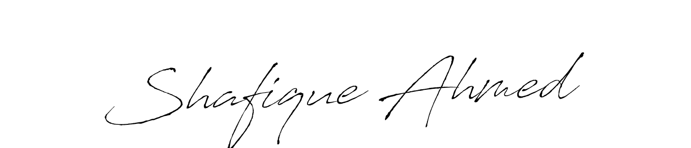 Shafique Ahmed stylish signature style. Best Handwritten Sign (Antro_Vectra) for my name. Handwritten Signature Collection Ideas for my name Shafique Ahmed. Shafique Ahmed signature style 6 images and pictures png