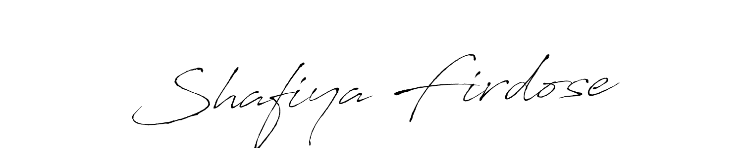 Similarly Antro_Vectra is the best handwritten signature design. Signature creator online .You can use it as an online autograph creator for name Shafiya Firdose. Shafiya Firdose signature style 6 images and pictures png