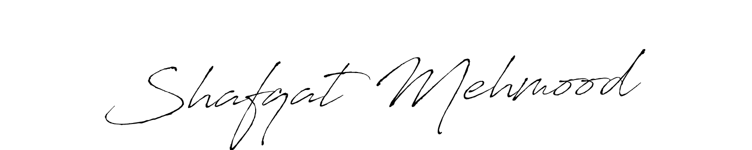 Create a beautiful signature design for name Shafqat Mehmood. With this signature (Antro_Vectra) fonts, you can make a handwritten signature for free. Shafqat Mehmood signature style 6 images and pictures png