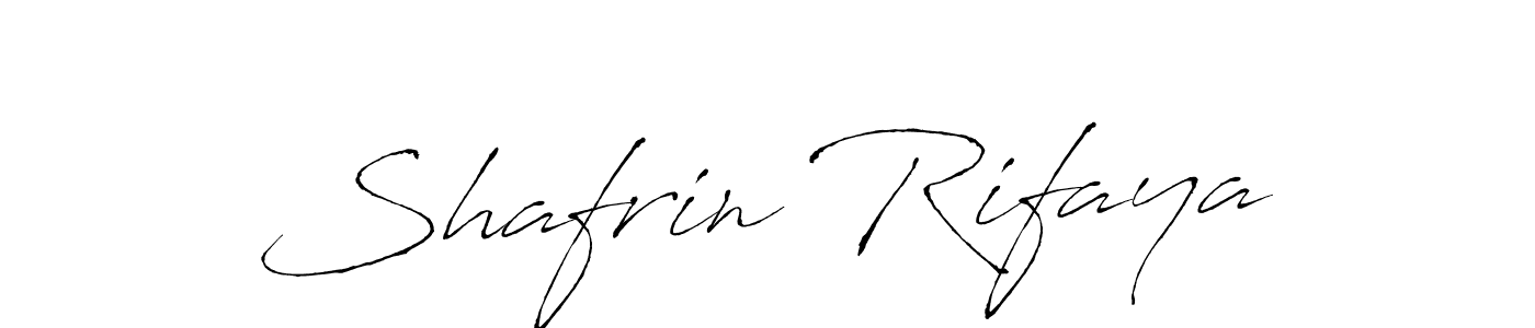 Design your own signature with our free online signature maker. With this signature software, you can create a handwritten (Antro_Vectra) signature for name Shafrin Rifaya. Shafrin Rifaya signature style 6 images and pictures png