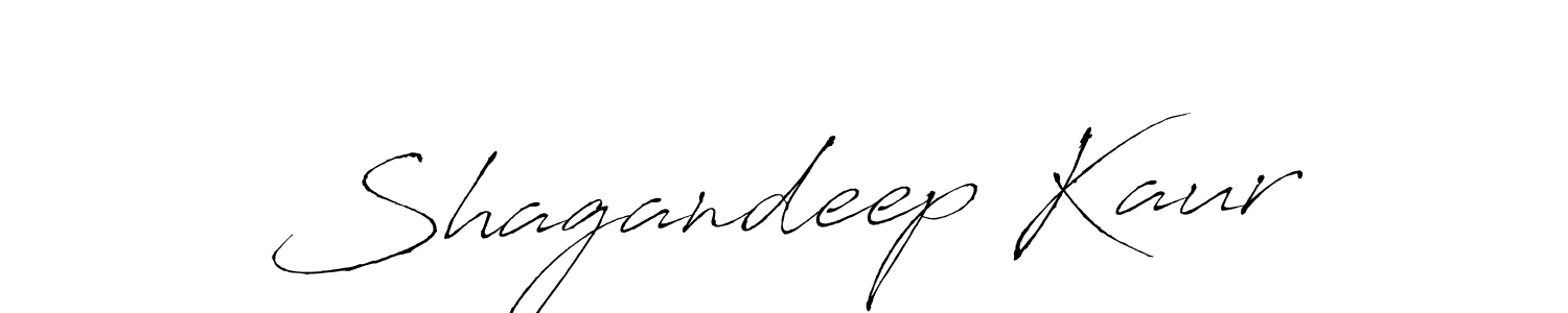 Make a beautiful signature design for name Shagandeep Kaur. With this signature (Antro_Vectra) style, you can create a handwritten signature for free. Shagandeep Kaur signature style 6 images and pictures png