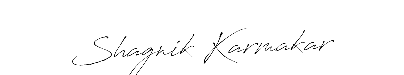 How to make Shagnik Karmakar signature? Antro_Vectra is a professional autograph style. Create handwritten signature for Shagnik Karmakar name. Shagnik Karmakar signature style 6 images and pictures png