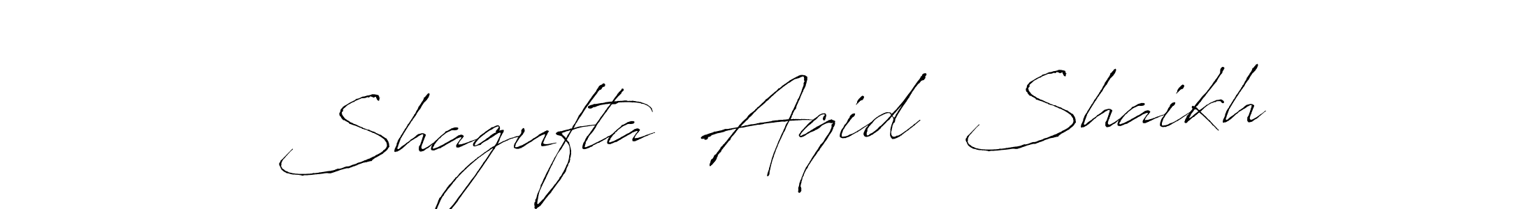 You can use this online signature creator to create a handwritten signature for the name Shagufta  Aqid  Shaikh. This is the best online autograph maker. Shagufta  Aqid  Shaikh signature style 6 images and pictures png