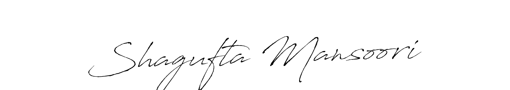 Make a beautiful signature design for name Shagufta Mansoori. Use this online signature maker to create a handwritten signature for free. Shagufta Mansoori signature style 6 images and pictures png