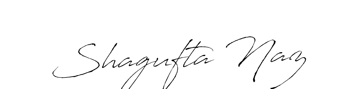 Design your own signature with our free online signature maker. With this signature software, you can create a handwritten (Antro_Vectra) signature for name Shagufta Naz. Shagufta Naz signature style 6 images and pictures png