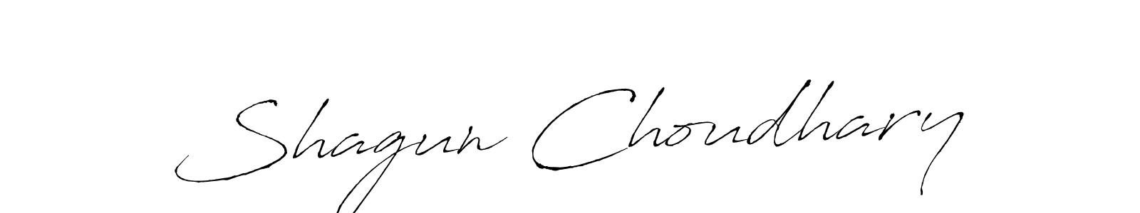 How to make Shagun Choudhary signature? Antro_Vectra is a professional autograph style. Create handwritten signature for Shagun Choudhary name. Shagun Choudhary signature style 6 images and pictures png