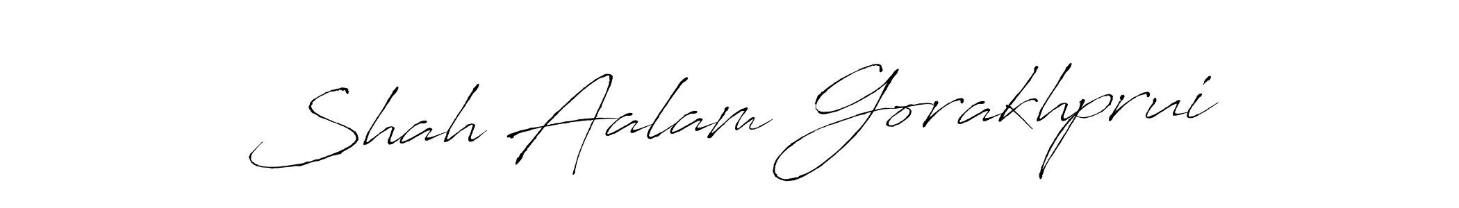 Also we have Shah Aalam Gorakhprui name is the best signature style. Create professional handwritten signature collection using Antro_Vectra autograph style. Shah Aalam Gorakhprui signature style 6 images and pictures png