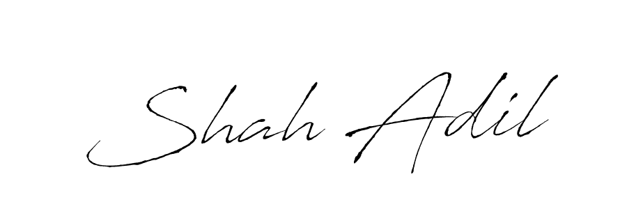 The best way (Antro_Vectra) to make a short signature is to pick only two or three words in your name. The name Shah Adil include a total of six letters. For converting this name. Shah Adil signature style 6 images and pictures png