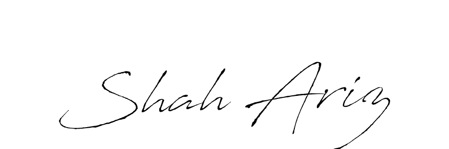 How to make Shah Ariz name signature. Use Antro_Vectra style for creating short signs online. This is the latest handwritten sign. Shah Ariz signature style 6 images and pictures png