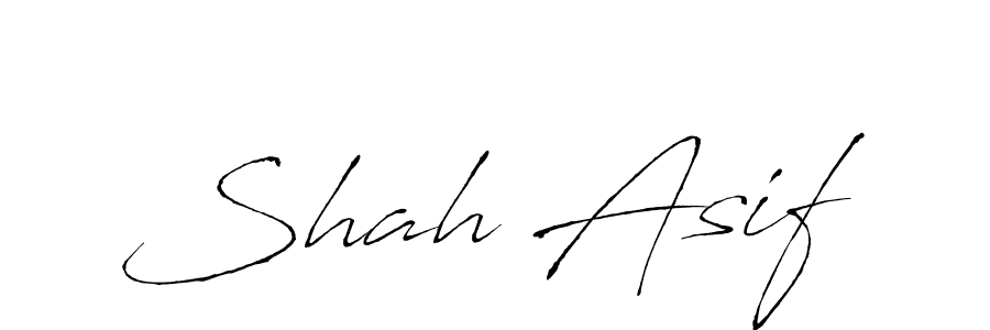 Shah Asif stylish signature style. Best Handwritten Sign (Antro_Vectra) for my name. Handwritten Signature Collection Ideas for my name Shah Asif. Shah Asif signature style 6 images and pictures png