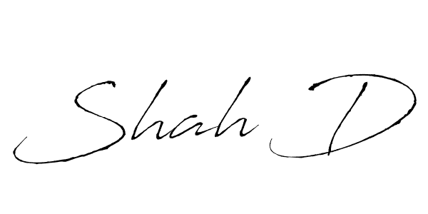 How to make Shah D signature? Antro_Vectra is a professional autograph style. Create handwritten signature for Shah D name. Shah D signature style 6 images and pictures png