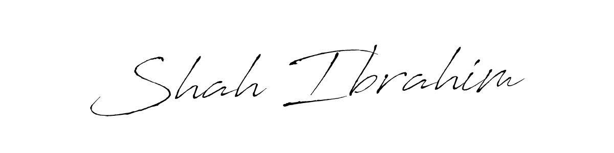 How to make Shah Ibrahim name signature. Use Antro_Vectra style for creating short signs online. This is the latest handwritten sign. Shah Ibrahim signature style 6 images and pictures png
