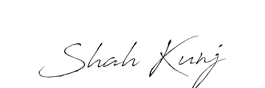 How to make Shah Kunj signature? Antro_Vectra is a professional autograph style. Create handwritten signature for Shah Kunj name. Shah Kunj signature style 6 images and pictures png