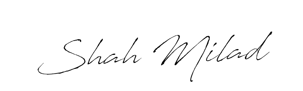 Also You can easily find your signature by using the search form. We will create Shah Milad name handwritten signature images for you free of cost using Antro_Vectra sign style. Shah Milad signature style 6 images and pictures png