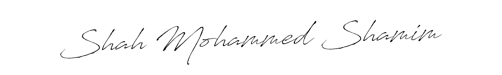 Create a beautiful signature design for name Shah Mohammed Shamim. With this signature (Antro_Vectra) fonts, you can make a handwritten signature for free. Shah Mohammed Shamim signature style 6 images and pictures png