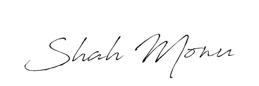 The best way (Antro_Vectra) to make a short signature is to pick only two or three words in your name. The name Shah Monu include a total of six letters. For converting this name. Shah Monu signature style 6 images and pictures png